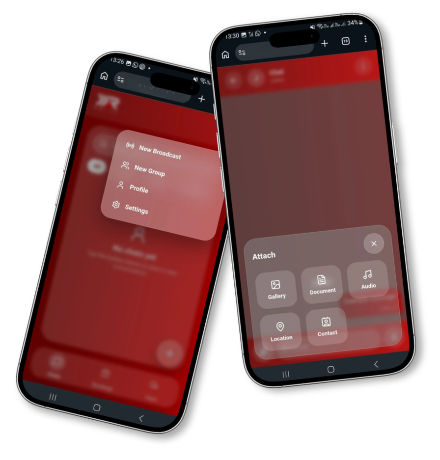 Relay menu and attachment features